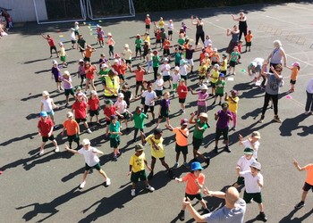 The Sun shone for Sports Day